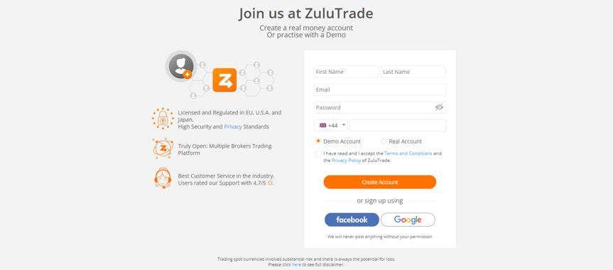 ZuluTrade Open Account ZuluTrade Open Account